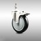 Service Caster 5 Inch 316SS Black Polyurethane Swivel 1/2 Inch Stem Caster Total Lock Brake SCC SCC-SS316TSTTL20S514-PPUB-BLK-121315 - alternate 1